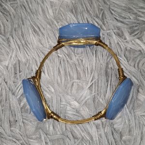 Gold and Blue Bracelet